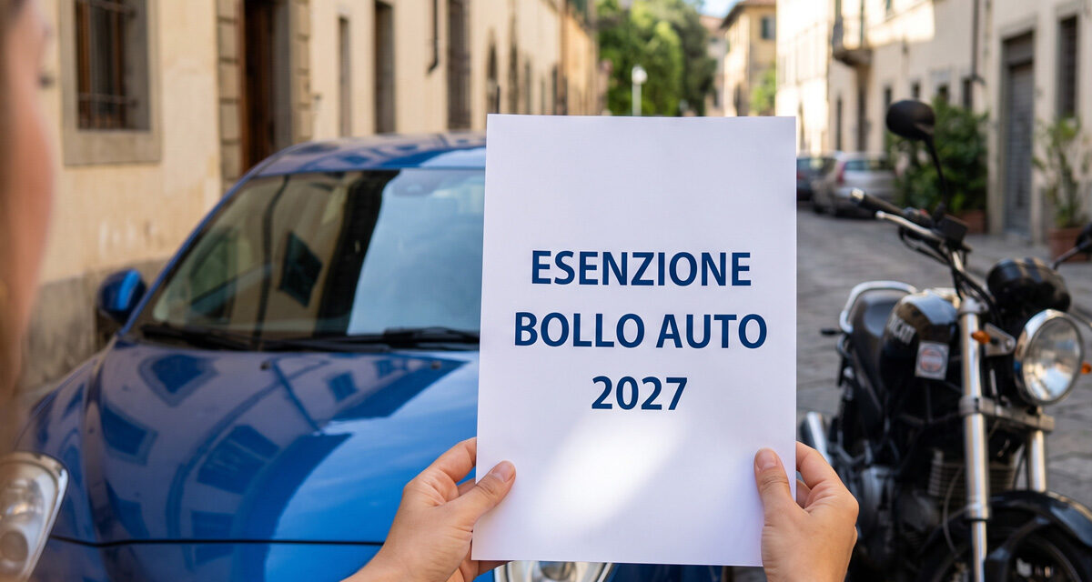 Esenzione Bollo auto 2027: ecco chi non lo pagherà